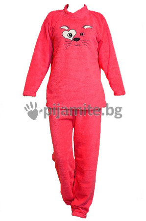 Дамски пижами Пижами дълъг ръкав Дамска пижама, дълъг ръкав - велсофт 71138